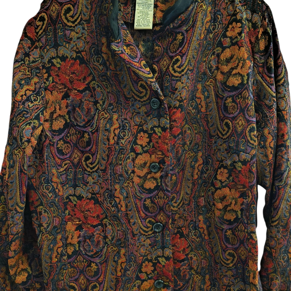 Jessica Howard Multicolor Paisley Jacket